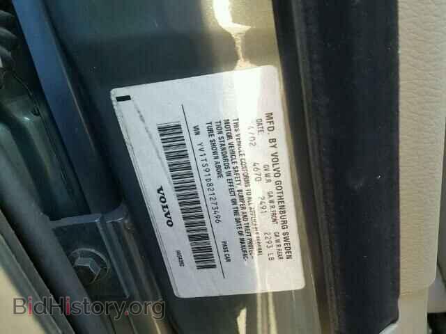 2002 VOLVO S80 - VIN: YV1TS91D821273496 - Фото 10