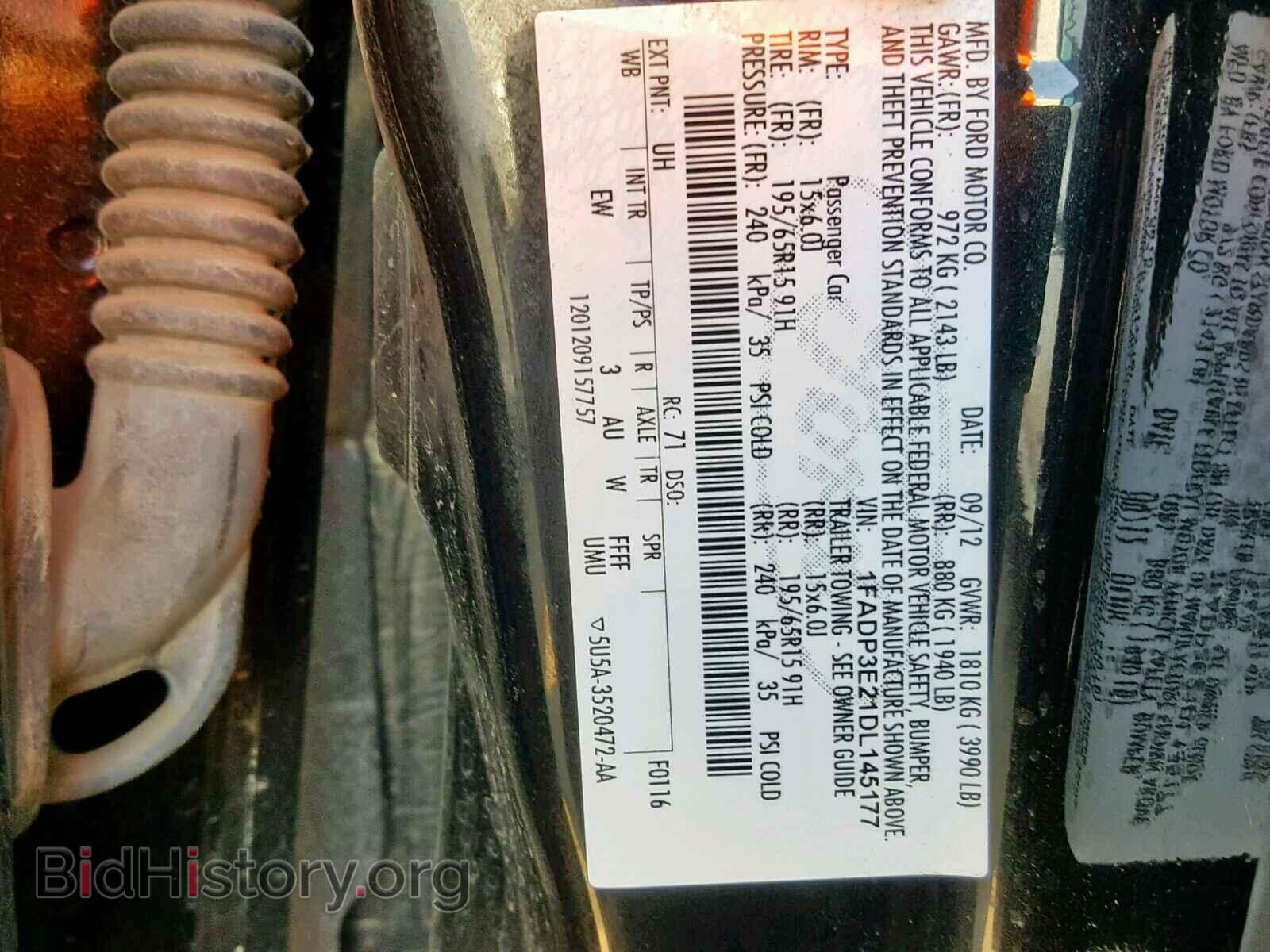 2013 FORD FOCUS - VIN: 1FADP3E21DL145177 - Photo 10