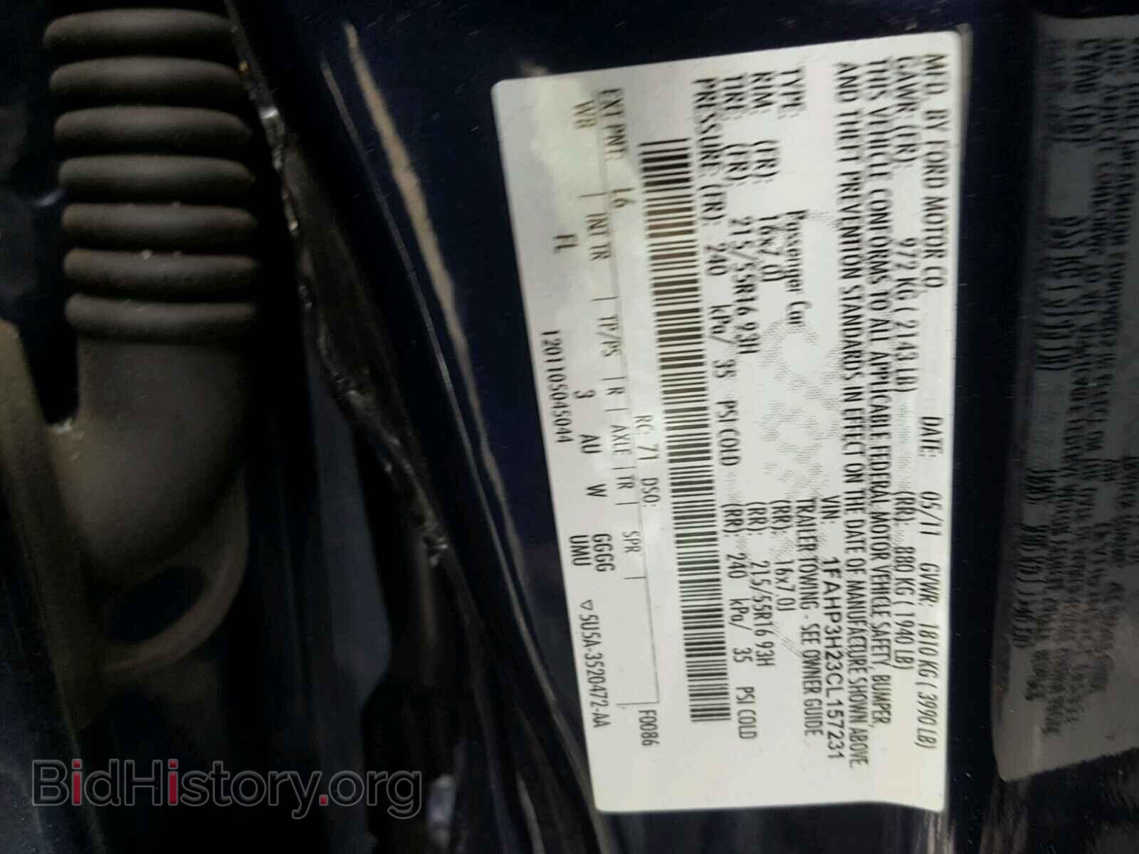 2012 FORD FOCUS - VIN: 1FAHP3H23CL157231 - Фото 10