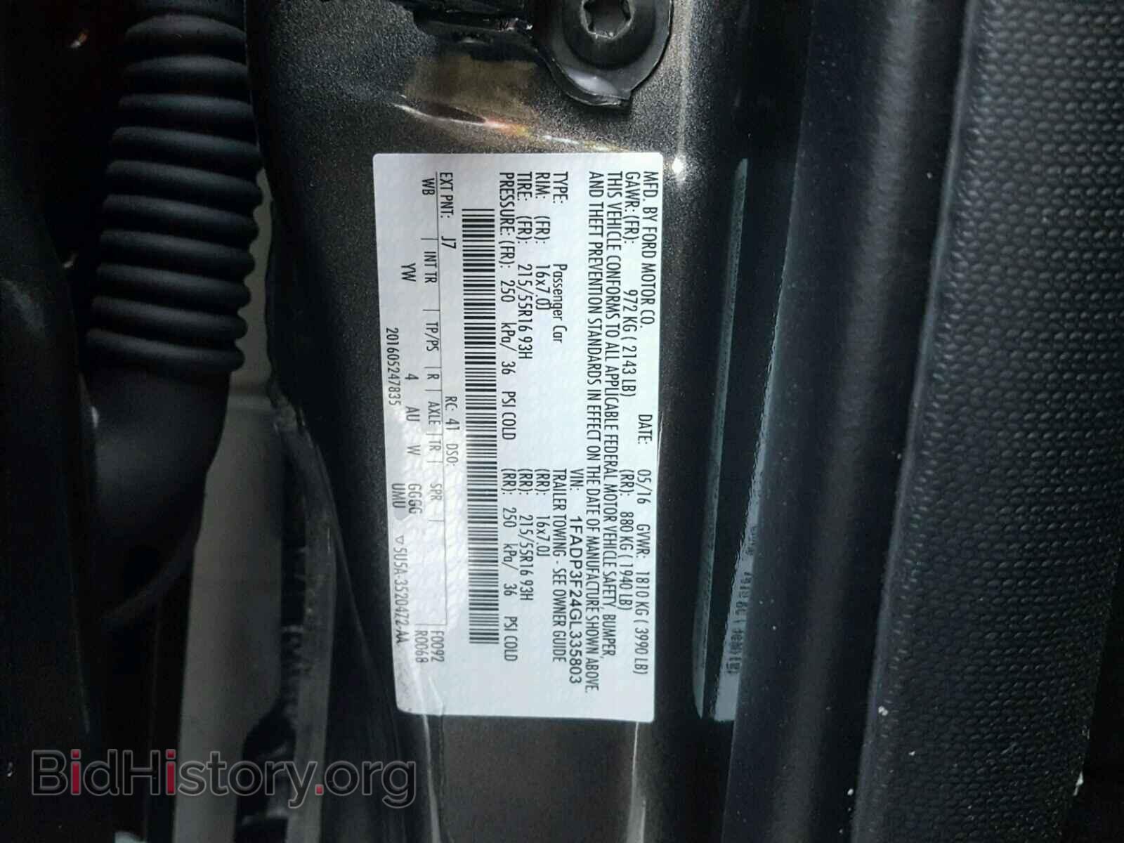 2016 FORD FOCUS - VIN: 1FADP3F24GL335803 - Photo 10