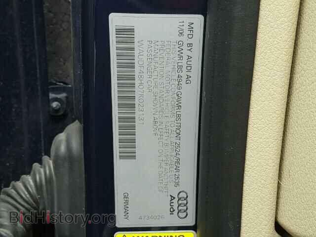 2007 AUDI A4 - VIN: WAUDF48H07K023131 - Photo 10