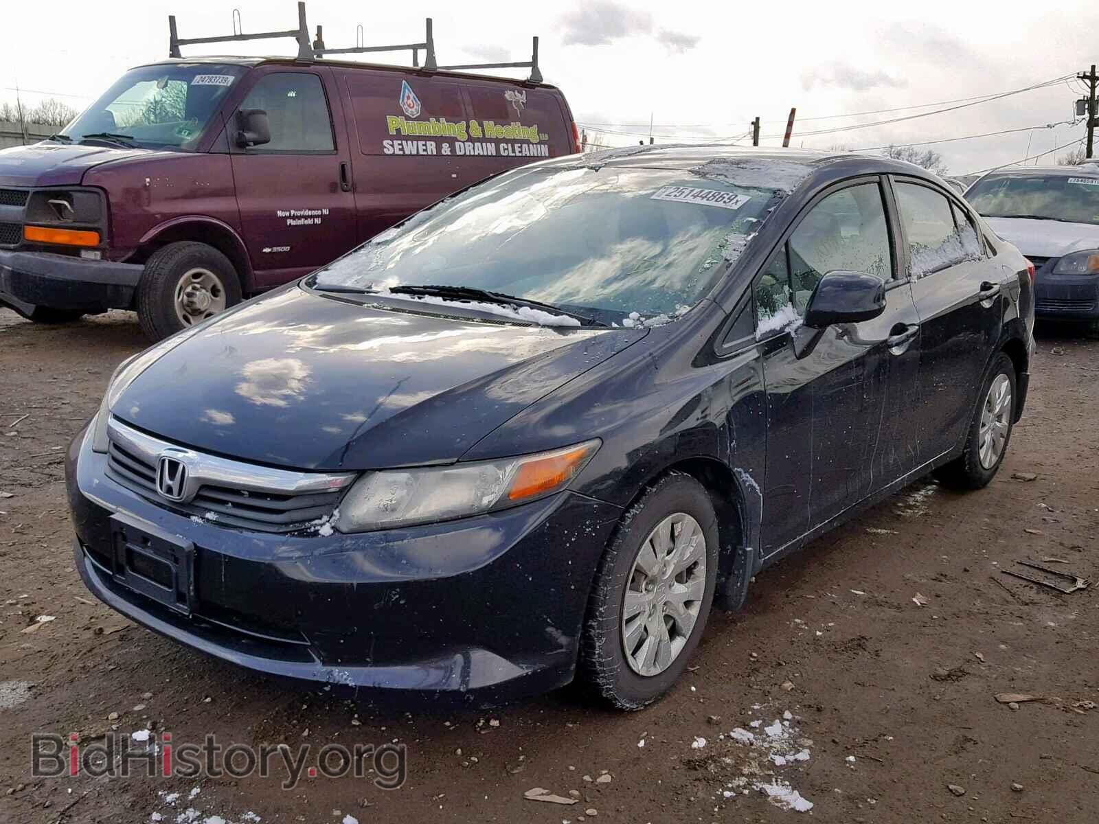 2012 HONDA CIVIC LX - VIN: 2HGFB2F54CH302086 - Фото 2
