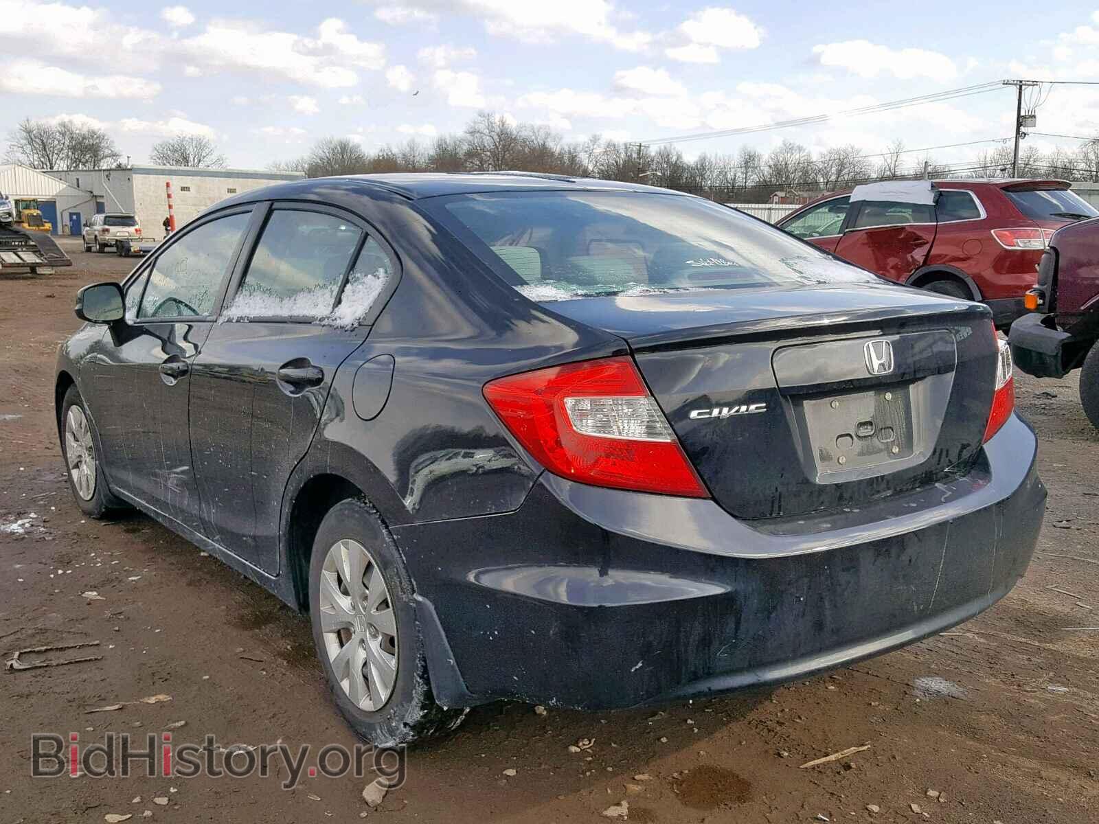 2012 HONDA CIVIC LX - VIN: 2HGFB2F54CH302086 - Фото 3