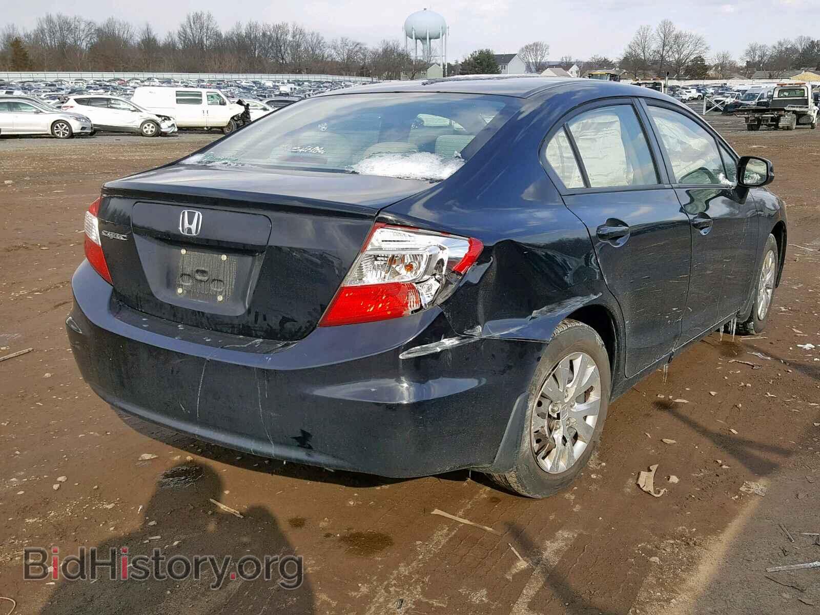 2012 HONDA CIVIC LX - VIN: 2HGFB2F54CH302086 - Фото 4