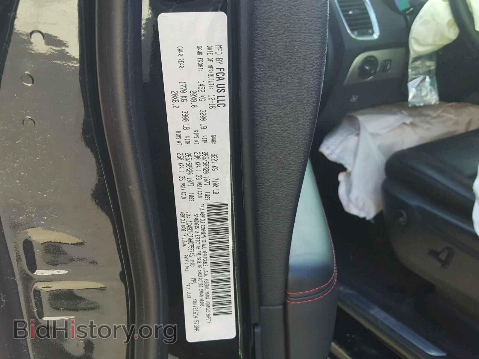 2017 DODGE DURANGO - VIN: 1C4SDHCT0HC752745 - Photo 10