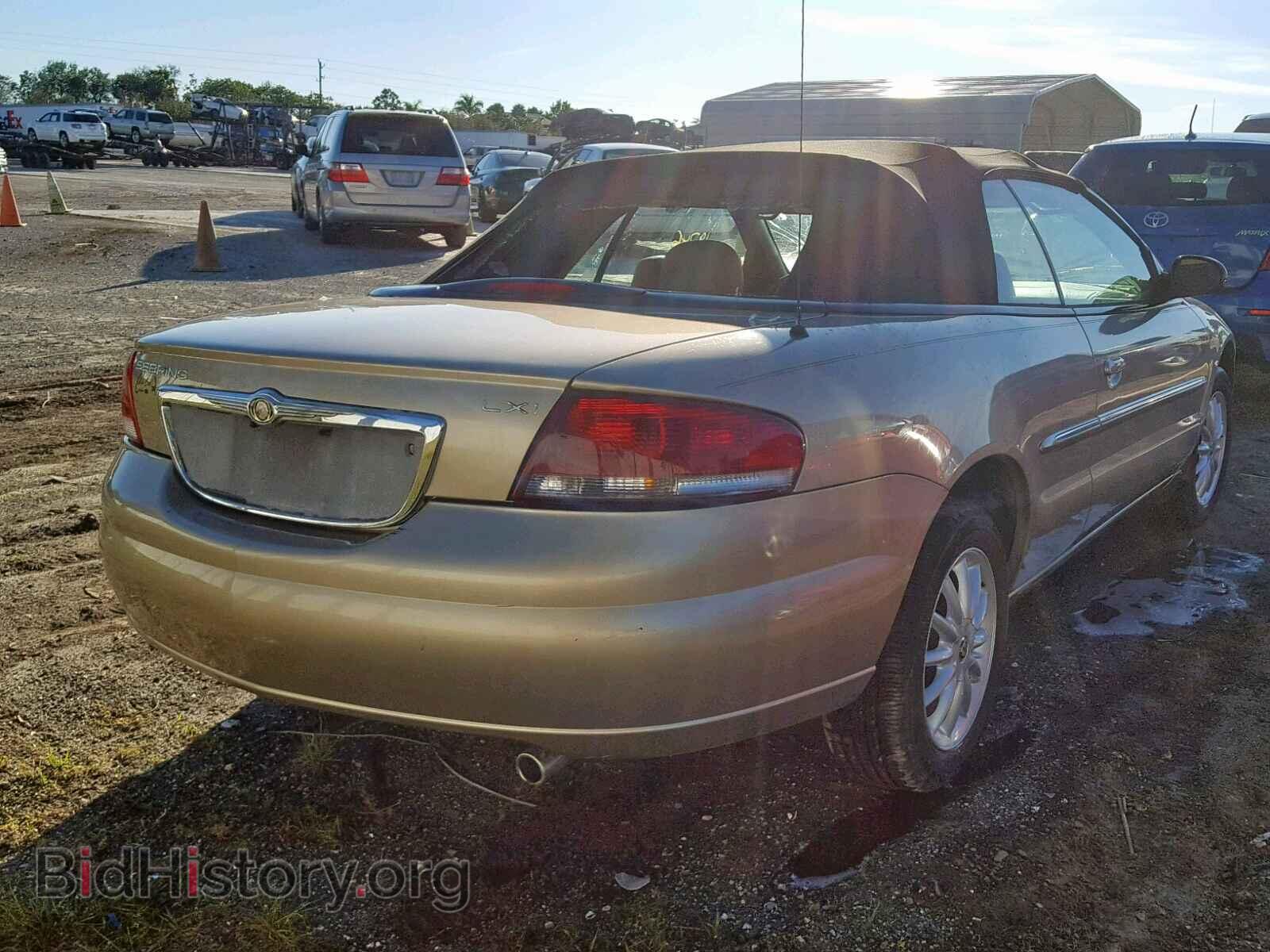 2002 CHRYSLER SEBRING - VIN: 1C3EL55R52N296953 - Фото 4