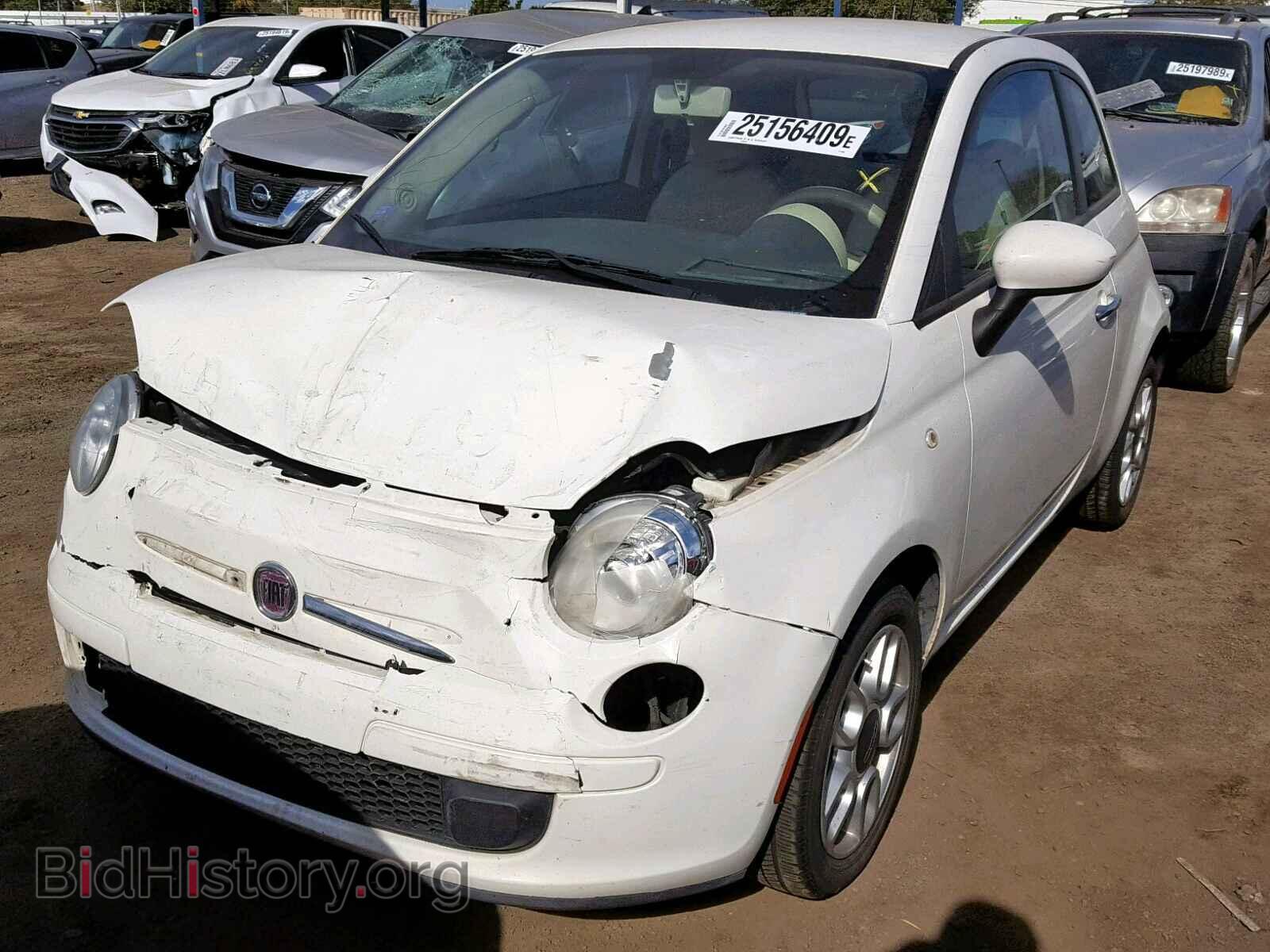 2012 FIAT 500 - VIN: 3C3CFFAR8CT117400 - Фото 2