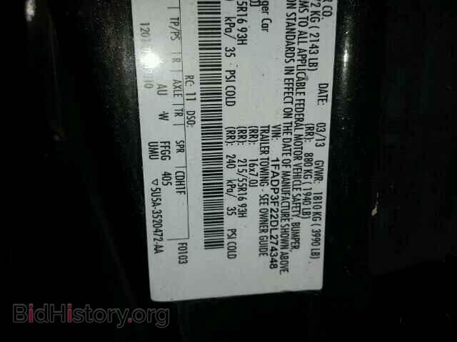 2013 FORD FOCUS - VIN: 1FADP3F22DL274348 - Photo 10