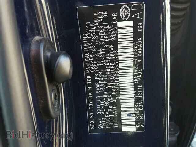 2011 TOYOTA COROLLA - VIN: 2T1BU4EEXBC651296 - Фото 10