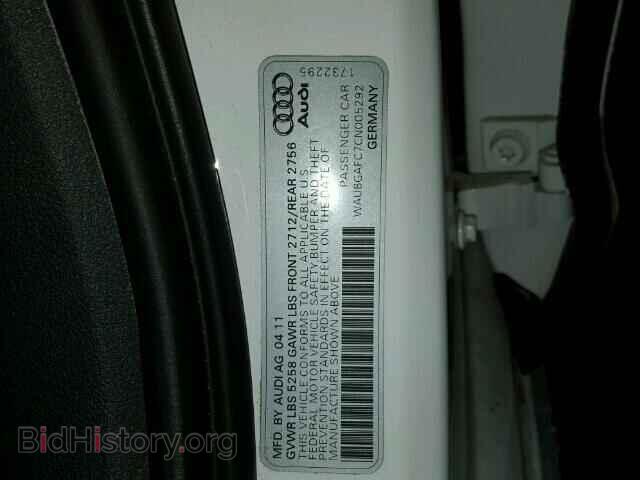 2012 AUDI A6 - VIN: WAUBGAFC7CN005292 - Photo 10