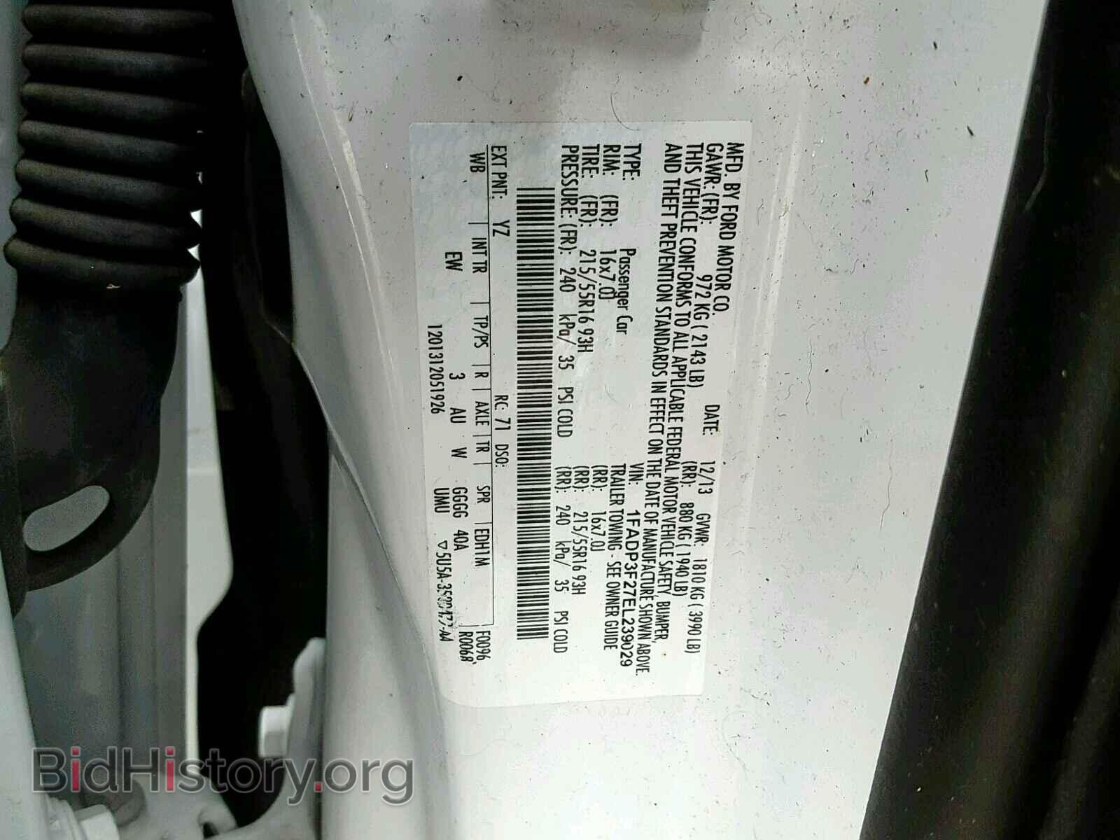 2014 FORD FOCUS SE - VIN: 1FADP3F27EL239029 - Фото 10