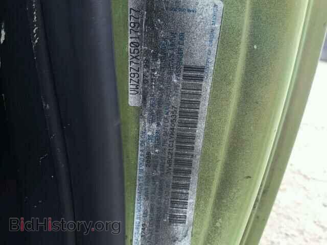 2000 VOLKSWAGEN BEETLE - VIN: 3VWBC21C1YM405357 - Фото 9