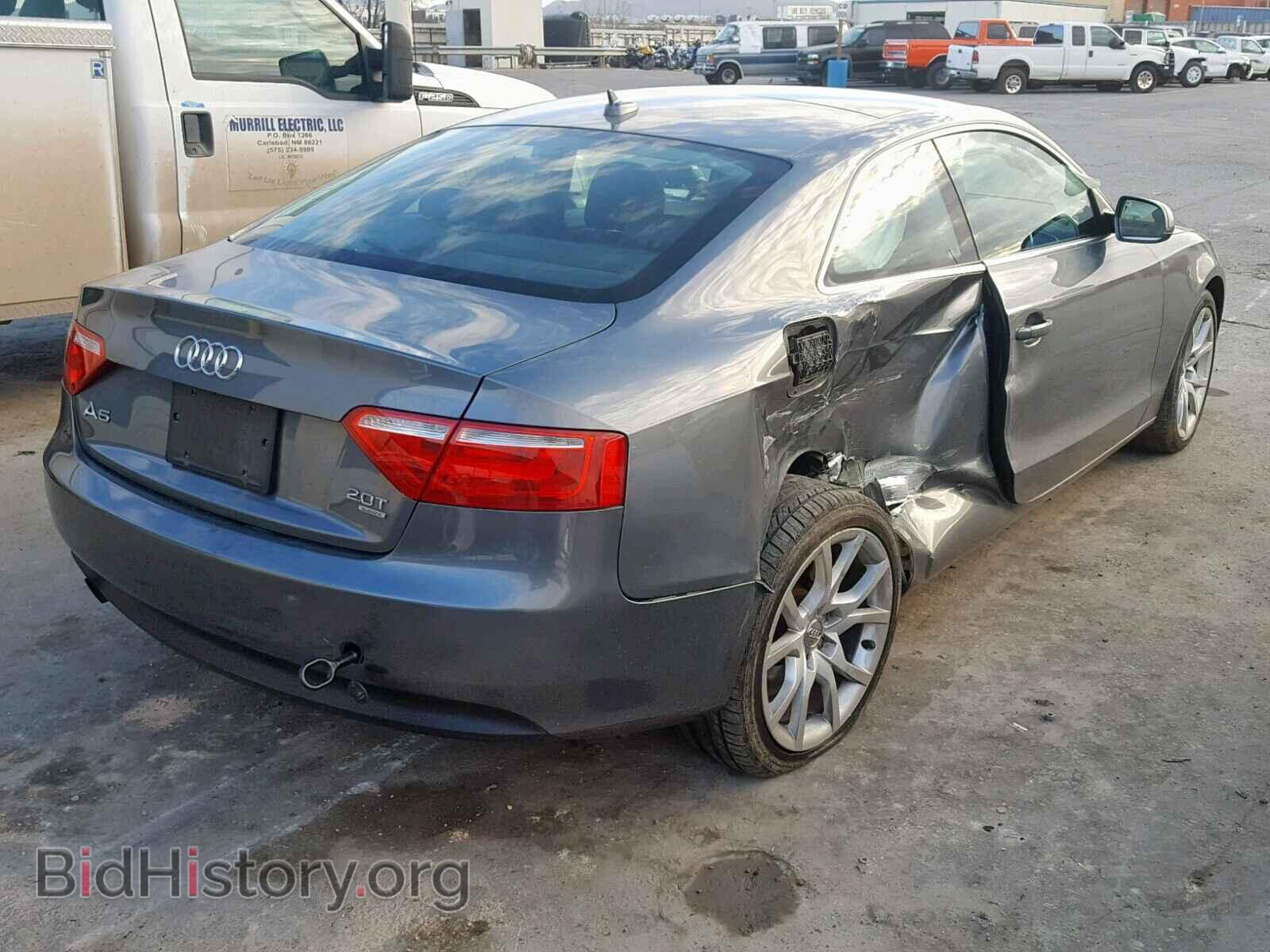 2012 AUDI A5 PREMIUM - VIN: WAUCFAFR3CA001811 - Фото 4