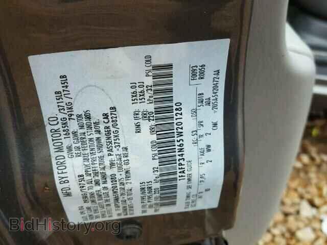 2005 FORD FOCUS - VIN: 1FAFP34N65W201280 - Фото 10