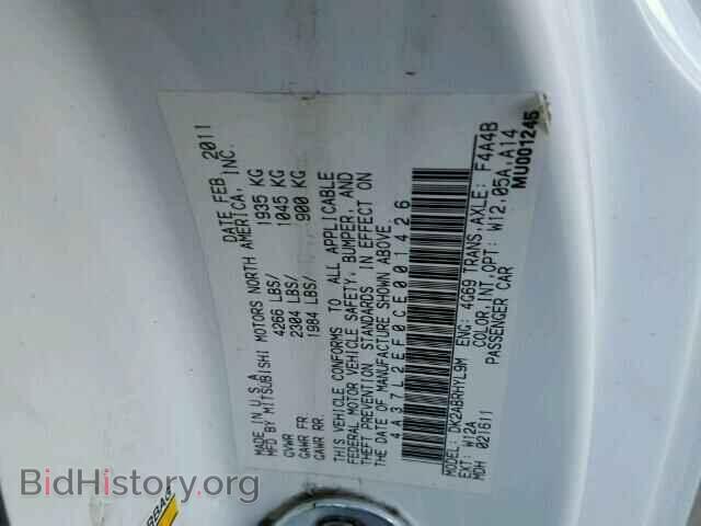 2012 MITSUBISHI ECLIPSE - VIN: 4A37L2EF0CE001426 - Фото 10
