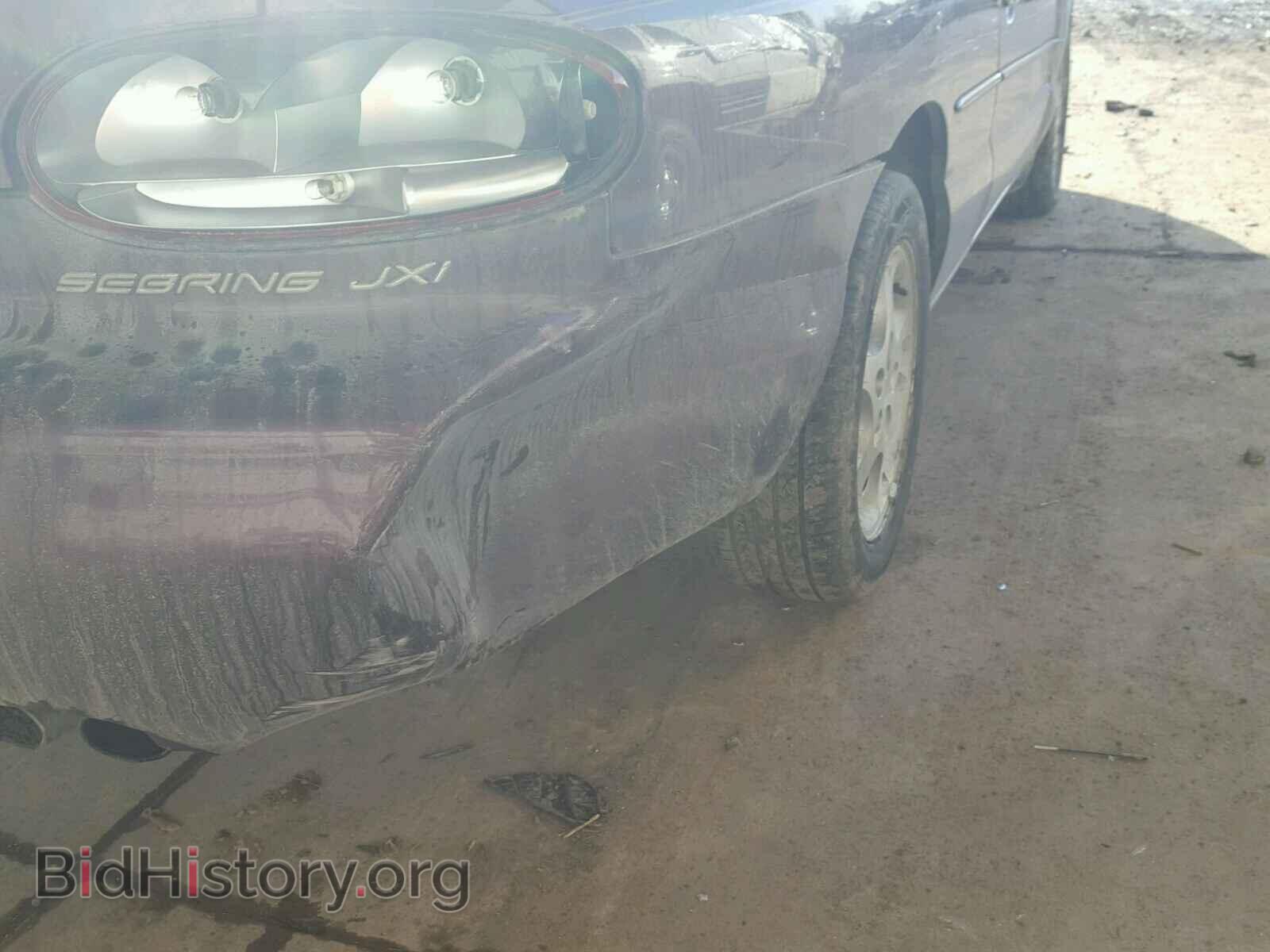 2000 CHRYSLER SEBRING - VIN: 3C3EL55H0YT259440 - Фото 9