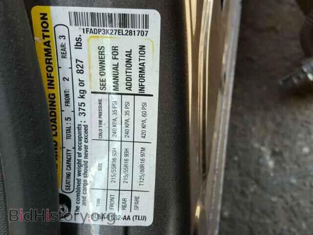 2014 FORD FOCUS - VIN: 1FADP3K27EL281707 - Photo 10