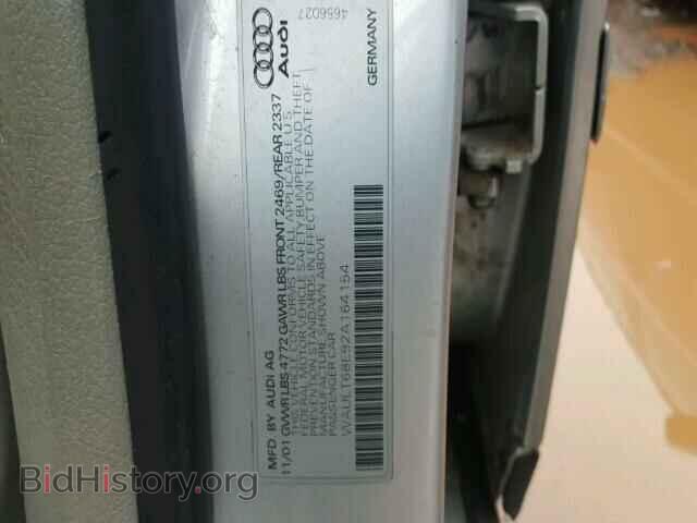 2002 AUDI A4 - VIN: WAULT68E92A164154 - Photo 10