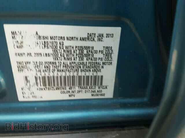 2013 MITSUBISHI OUTLANDER - VIN: 4A4AR3AU8DE014145 - Фото 10