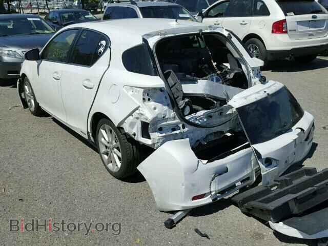 2012 LEXUS CT 200 - VIN: JTHKD5BH4C2076535 - Фото 3