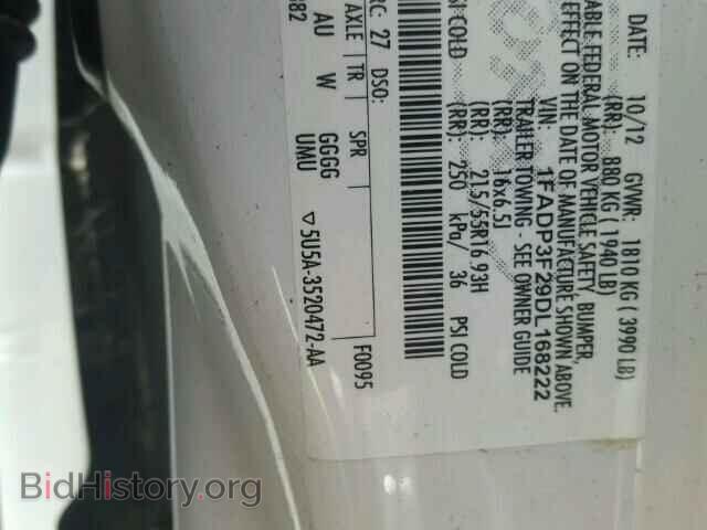 2013 FORD FOCUS - VIN: 1FADP3F29DL168222 - Photo 10