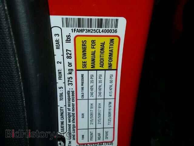 2012 FORD FOCUS - VIN: 1FAHP3H25CL400036 - Фото 10
