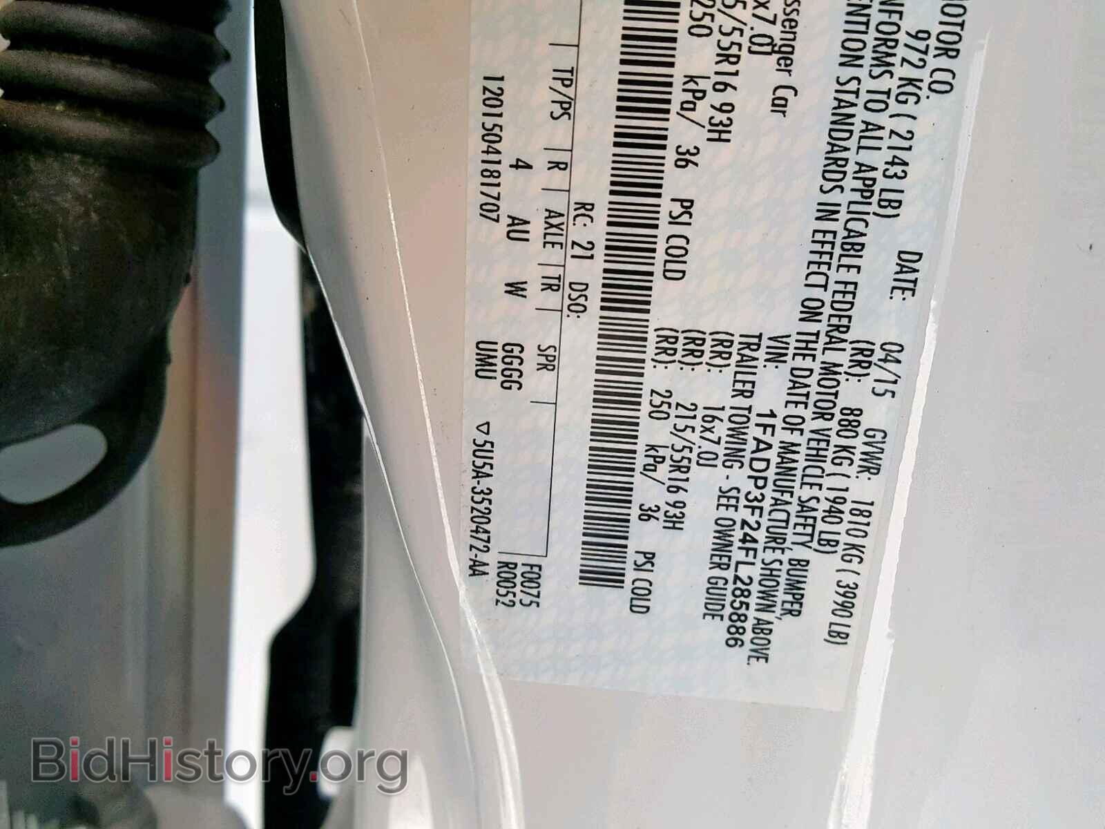 2015 FORD FOCUS SE - VIN: 1FADP3F24FL285886 - Фото 10