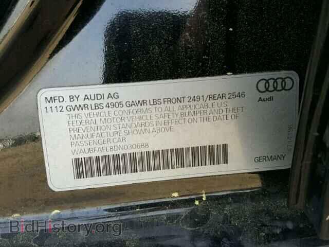 2013 AUDI A4 - VIN: WAUBFAFL8DN030688 - Фото 10