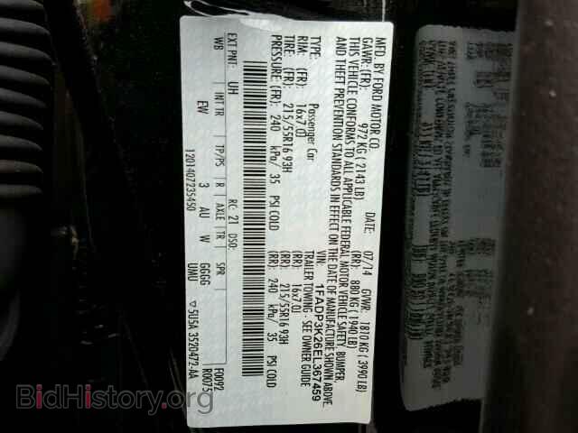 2014 FORD FOCUS - VIN: 1FADP3K26EL367459 - Photo 10