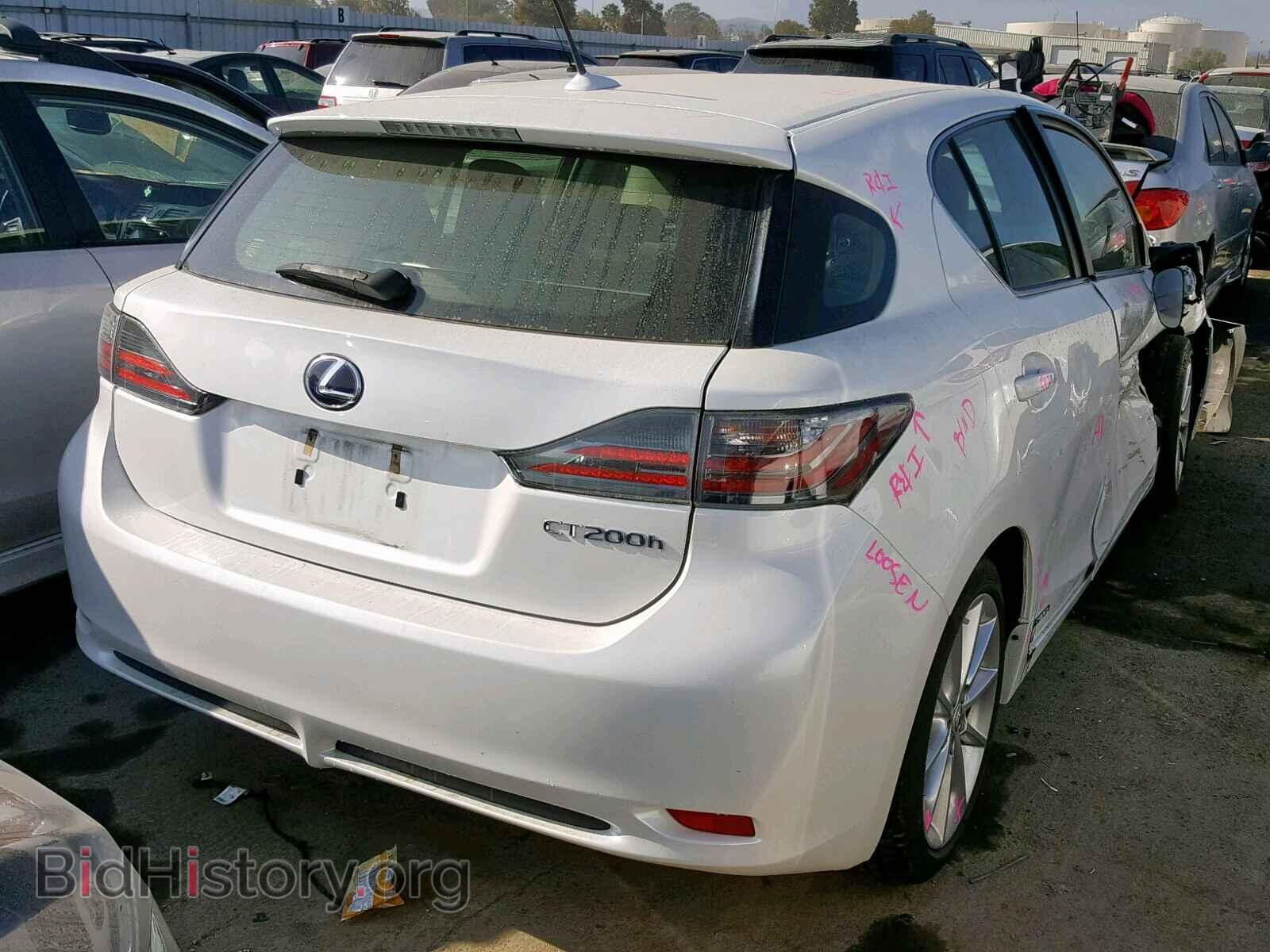 2013 LEXUS CT 200 - VIN: JTHKD5BH9D2173117 - Фото 4