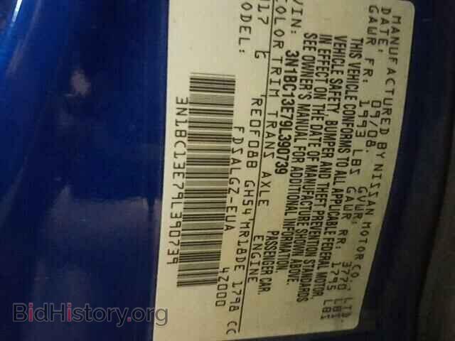 2009 NISSAN VERSA - VIN: 3N1BC13E79L390739 - Фото 10