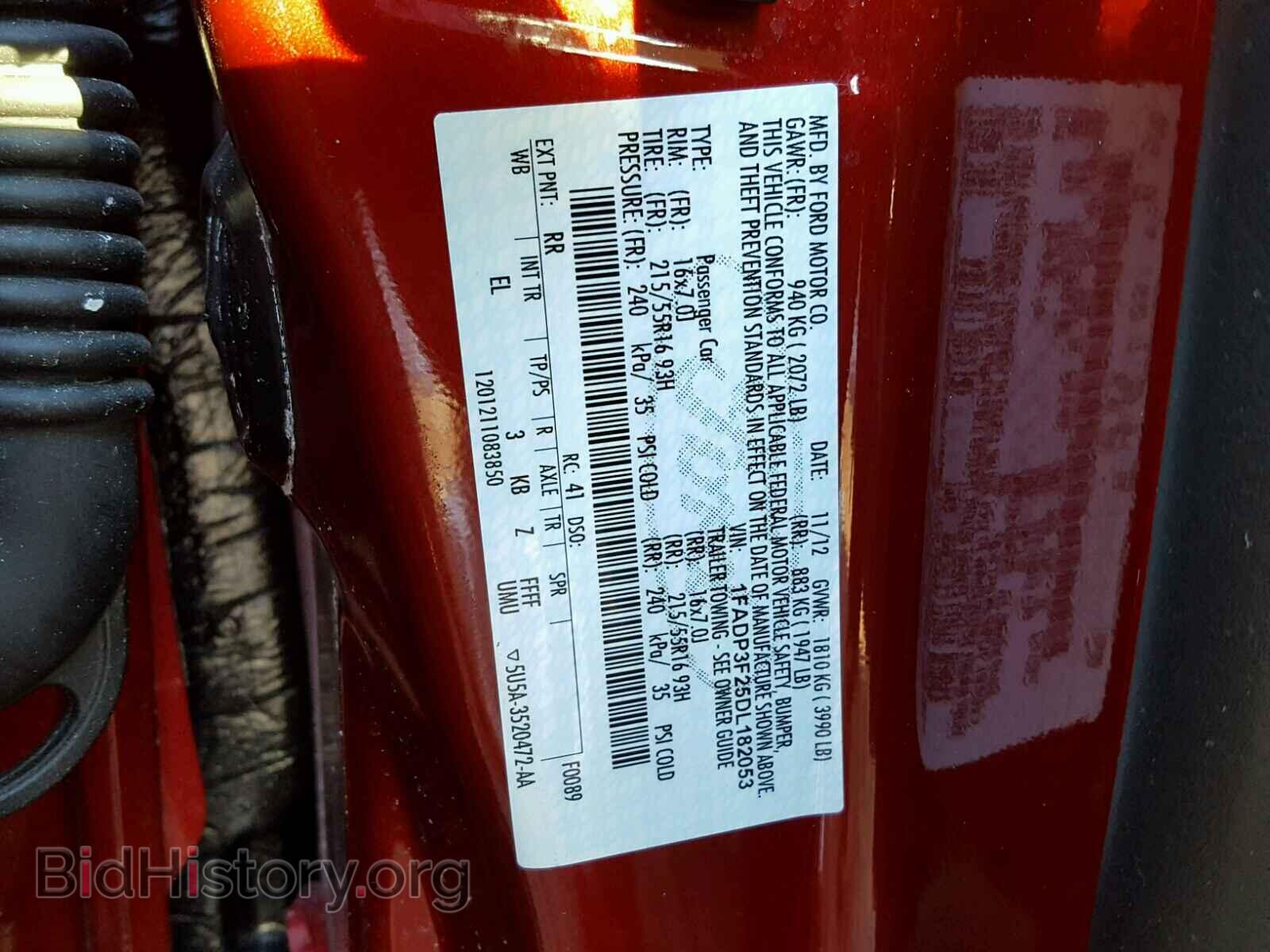 2013 FORD FOCUS - VIN: 1FADP3F25DL182053 - Фото 10