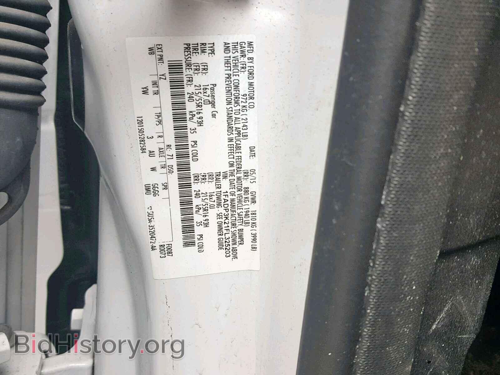 2015 FORD FOCUS SE - VIN: 1FADP3K21FL325203 - Фото 10