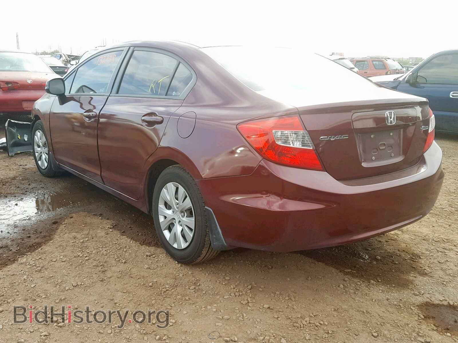 2012 HONDA CIVIC LX - VIN: 2HGFB2F57CH539090 - Фото 3