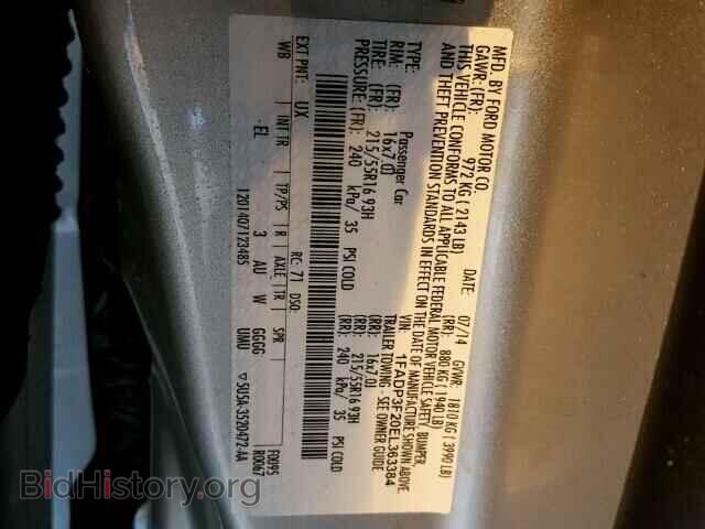 2014 FORD FOCUS - VIN: 1FADP3F20EL363384 - Фото 10
