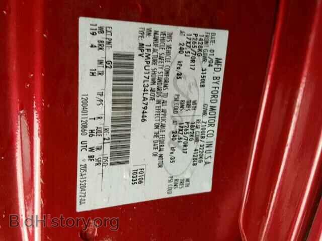 2004 FORD EXPEDITION - VIN: 1FMPU17L34LA79446 - Photo 10