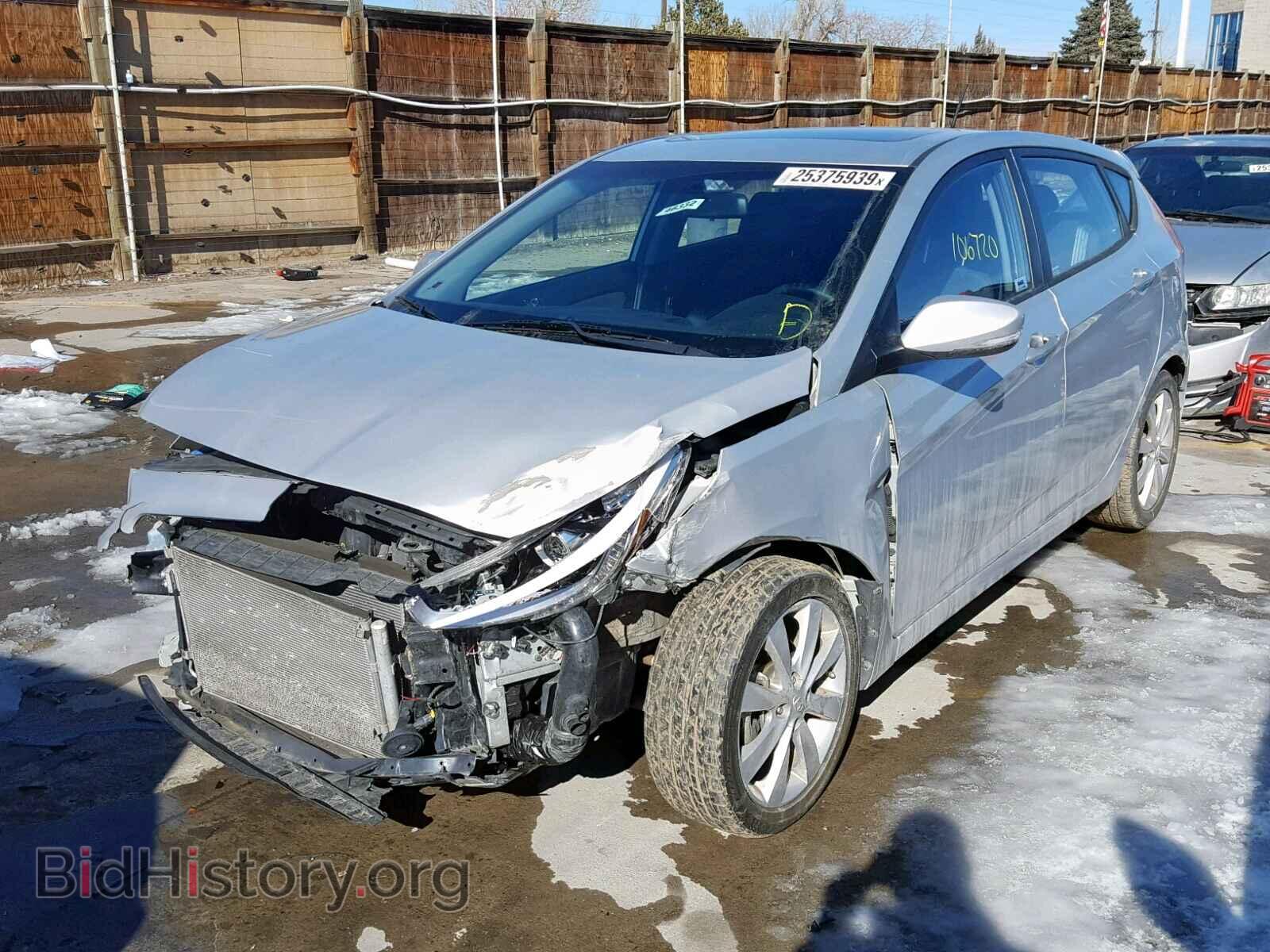 2014 HYUNDAI ACCENT - VIN: KMHCU5AE7EU186284 - Фото 2