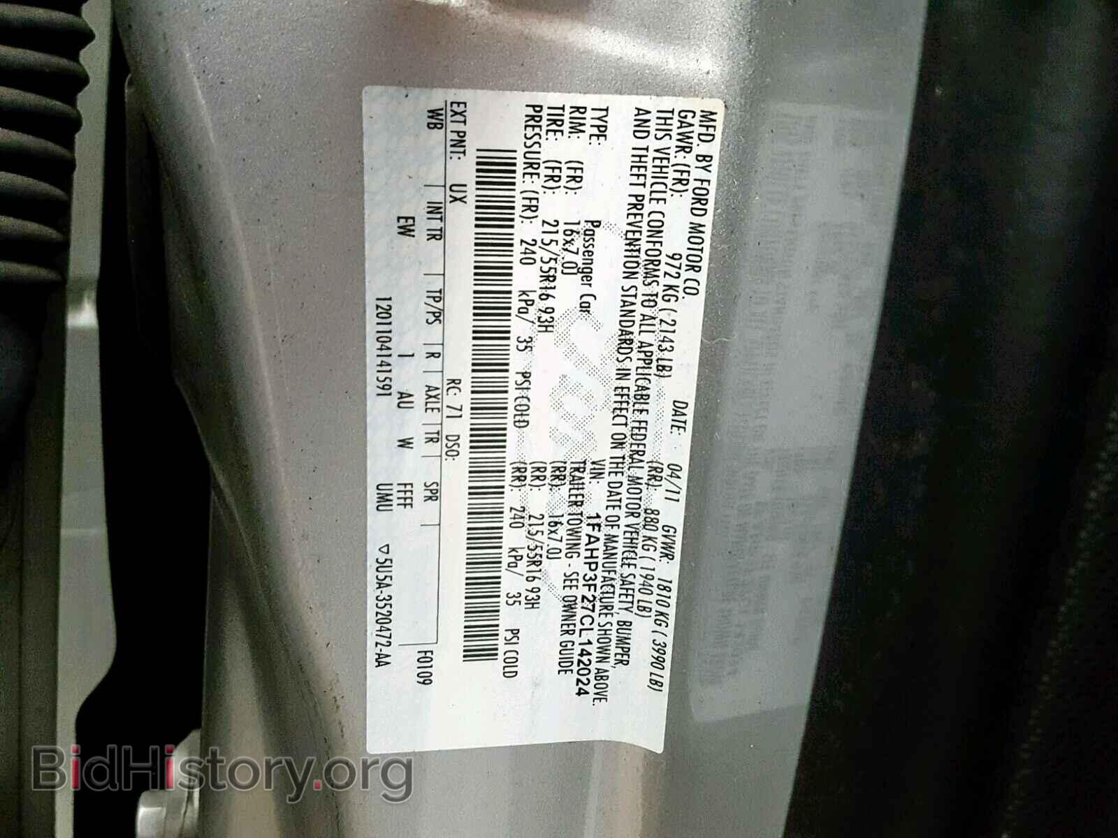 2012 FORD FOCUS SE - VIN: 1FAHP3F27CL142024 - Фото 10