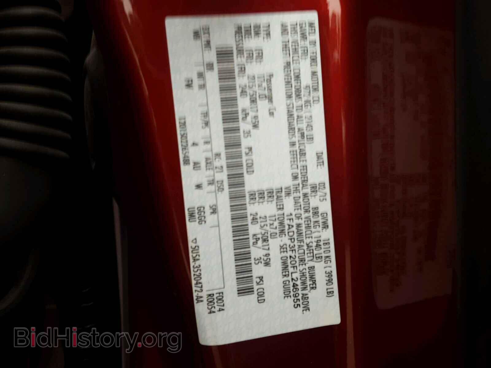 2015 FORD FOCUS - VIN: 1FADP3F20FL246955 - Фото 10