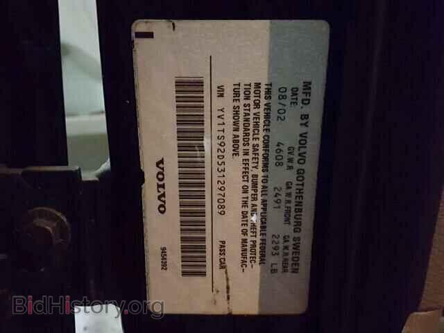 2003 VOLVO S80 - VIN: YV1TS92D531297089 - Фото 10
