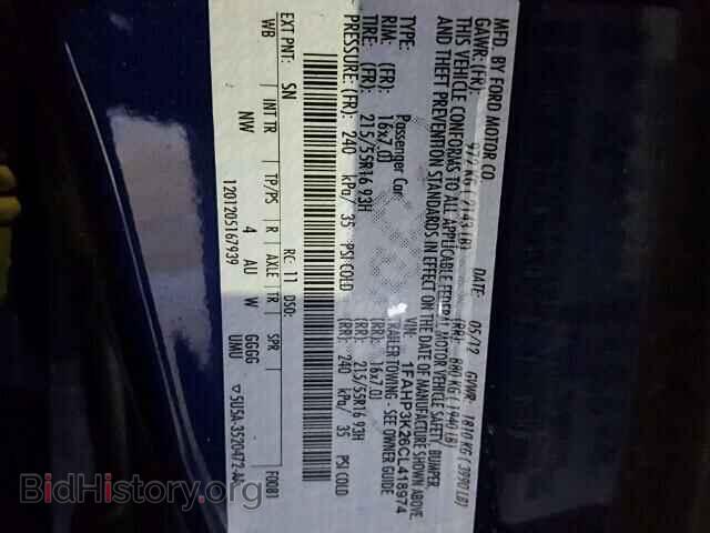 2012 FORD FOCUS - VIN: 1FAHP3K26CL418974 - Фото 10