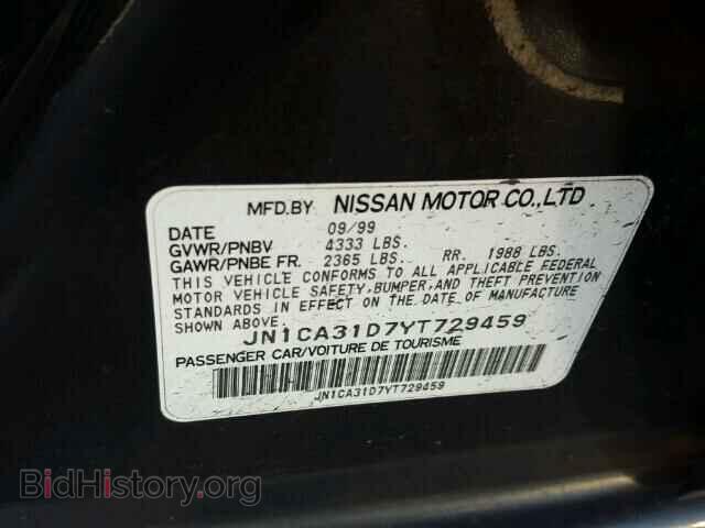 2000 NISSAN MAXIMA - VIN: JN1CA31D7YT729459 - Фото 10