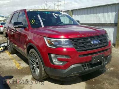2016 Ford EXPLORER Explorer S, красный — VIN 1FM5K8GT2GGD02448, Copart