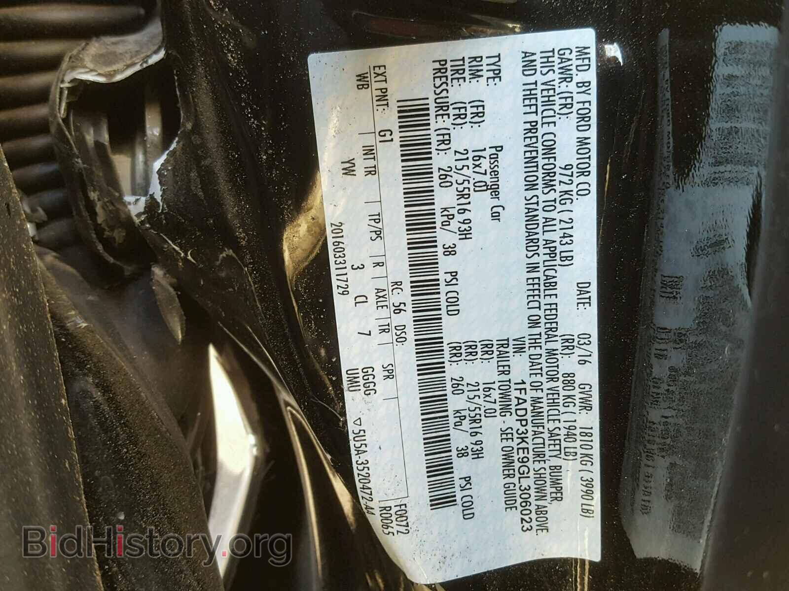 2016 FORD FOCUS - VIN: 1FADP3KE9GL306023 - Photo 10
