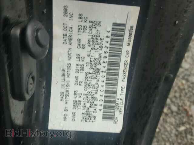 2004 MITSUBISHI ECLIPSE - VIN: 4A3AC44G24E062404 - Фото 10
