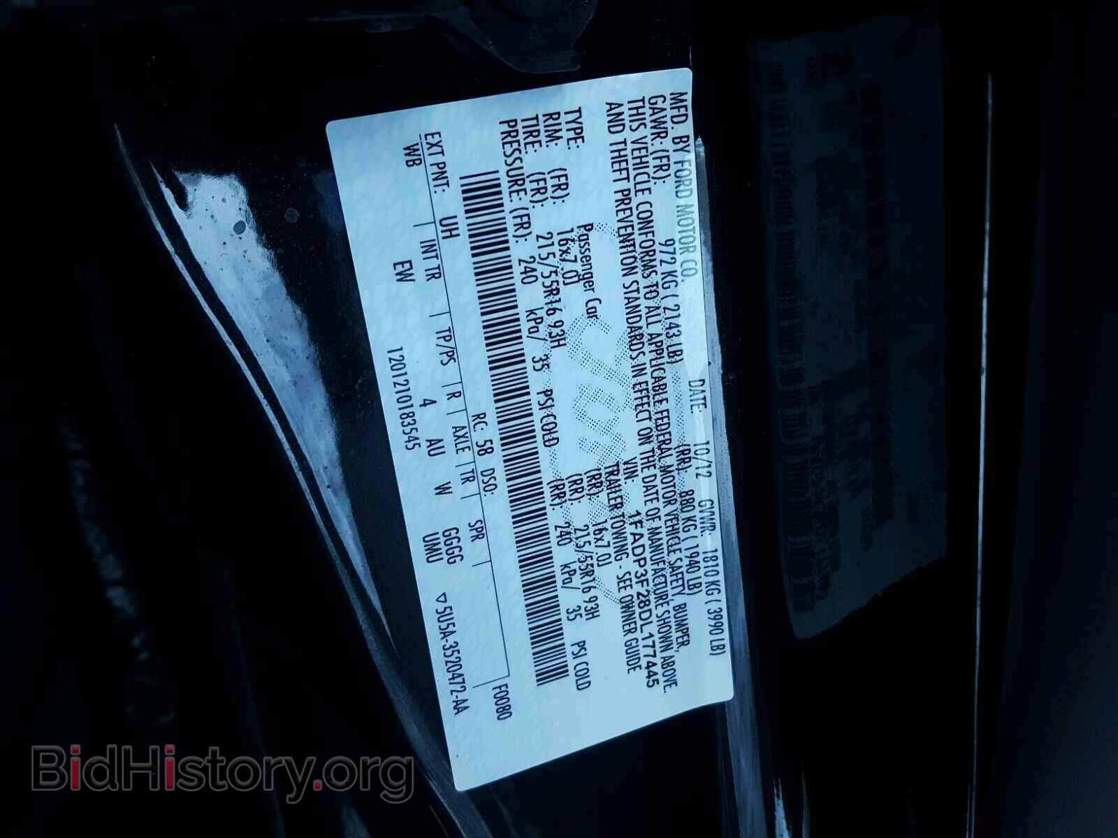 2013 FORD FOCUS - VIN: 1FADP3F28DL177445 - Photo 10