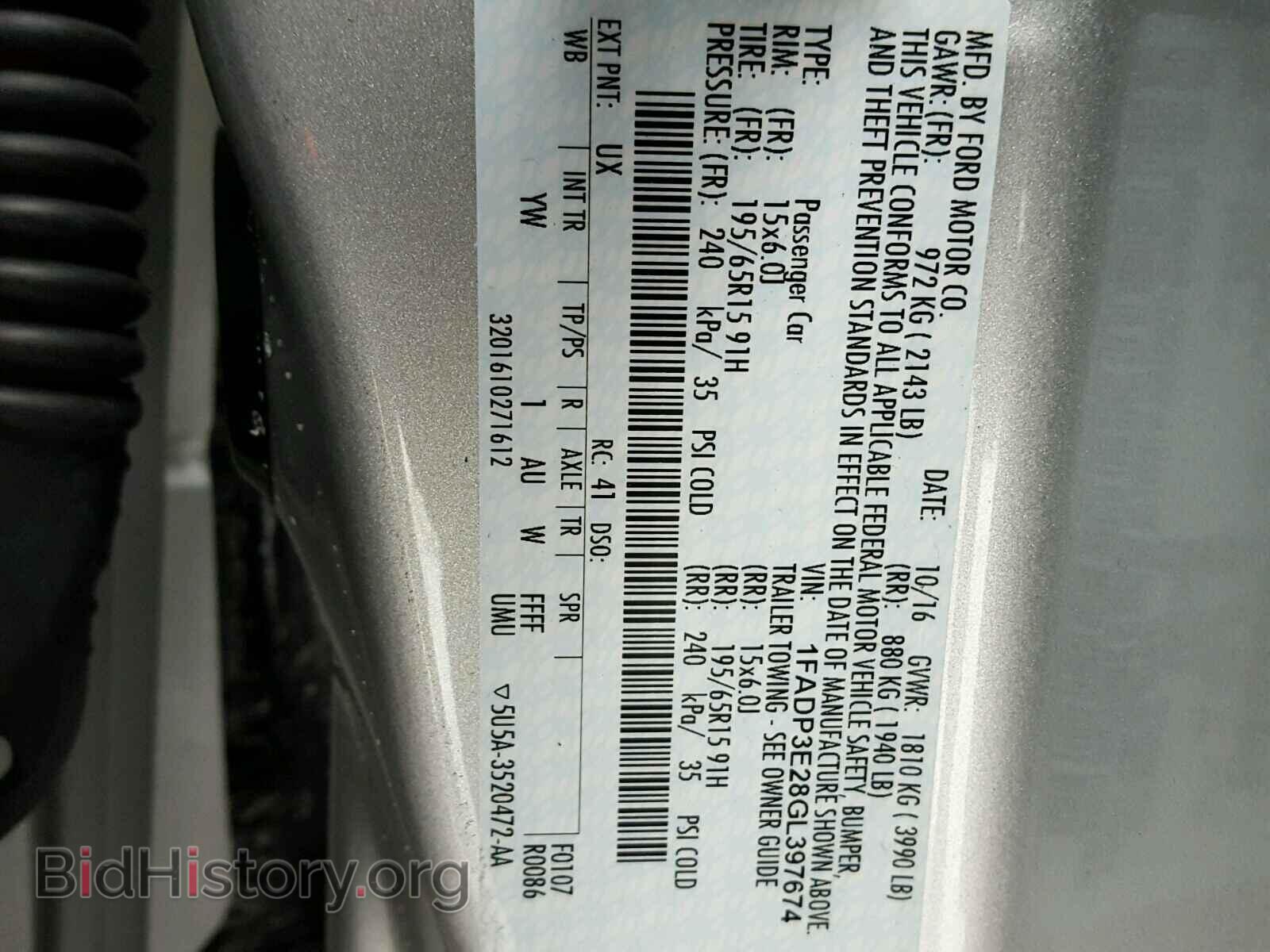 2016 FORD FOCUS - VIN: 1FADP3E28GL397674 - Photo 10