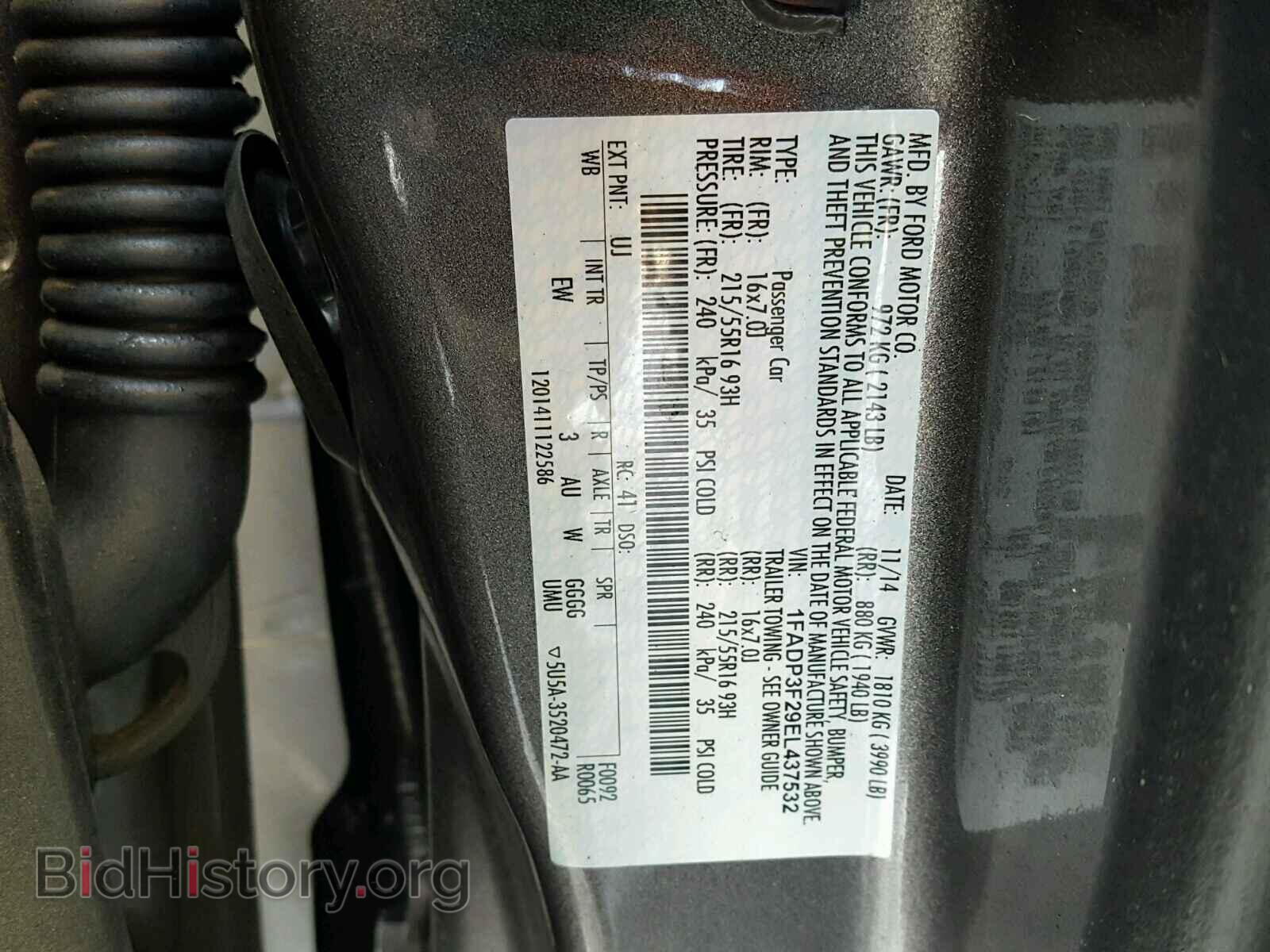 2014 FORD FOCUS - VIN: 1FADP3F29EL437532 - Photo 10
