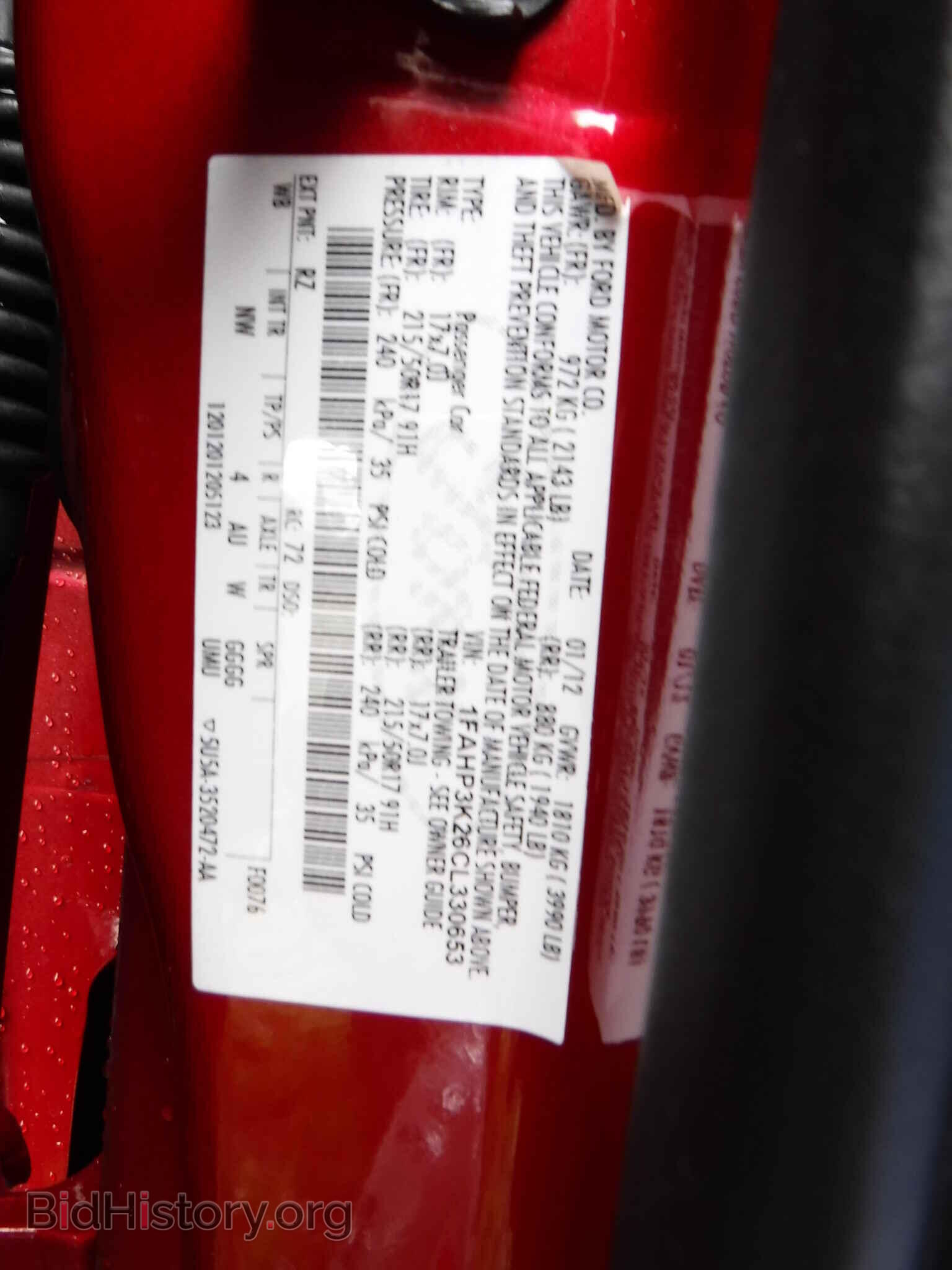 2012 FORD FOCUS - VIN: 1FAHP3K26CL330653 - Фото 10