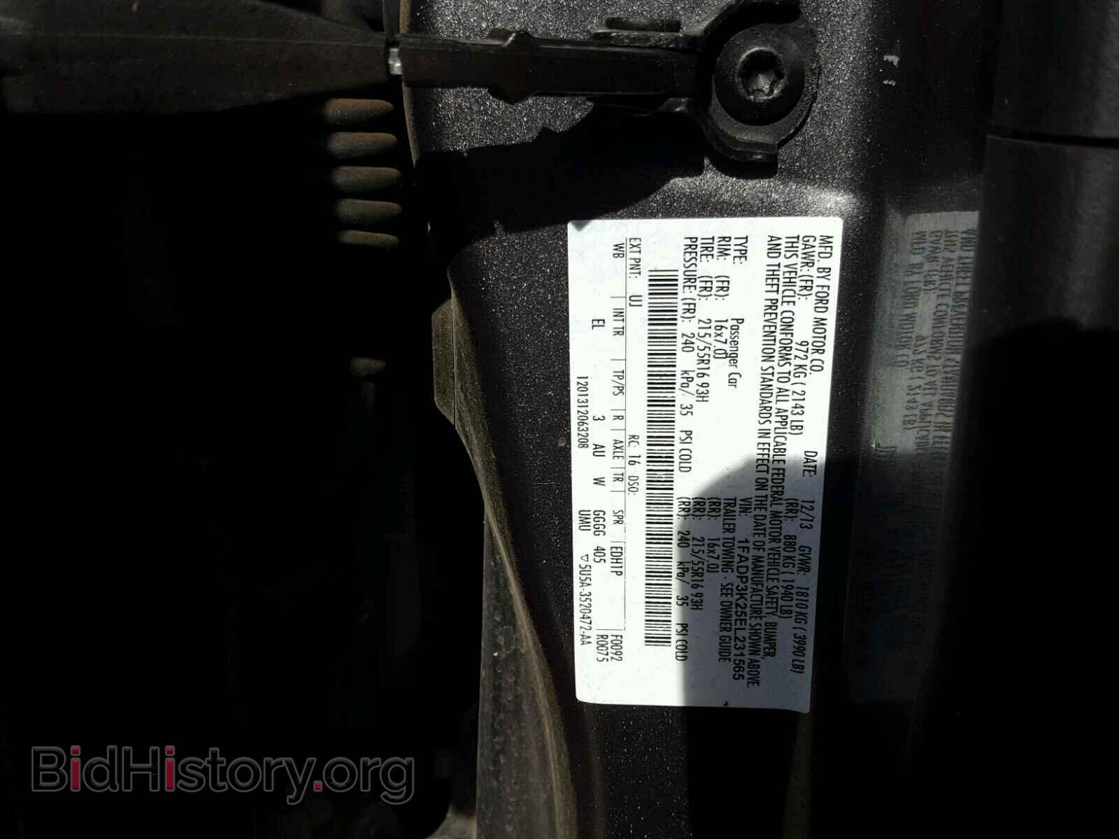 2014 FORD FOCUS - VIN: 1FADP3K25EL231565 - Photo 10